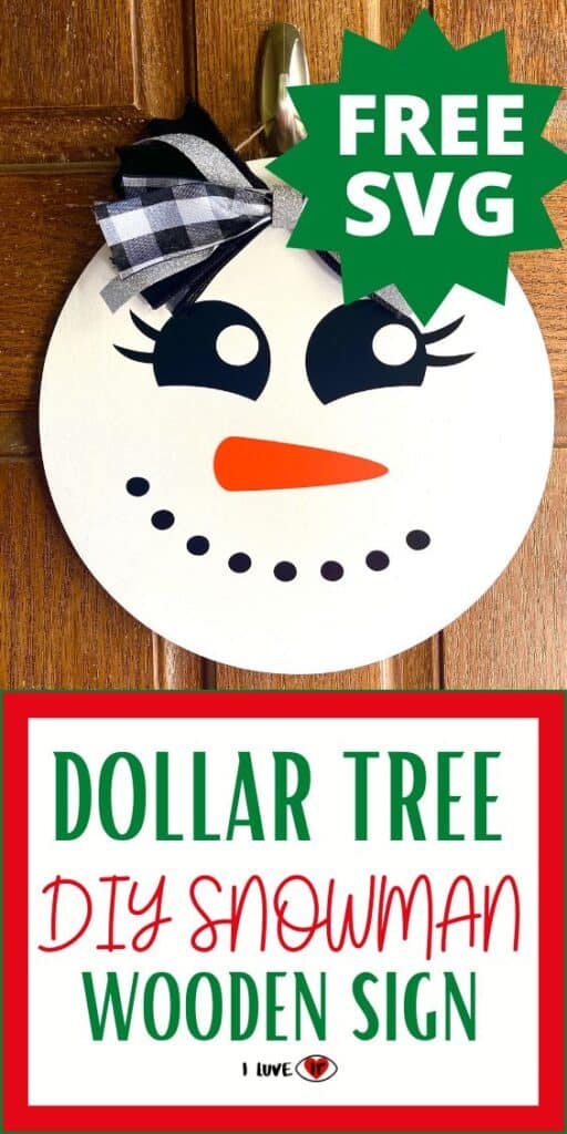 Snowman Crafts Dollar Tree DIY Snowman Wooden Sign I Luve It