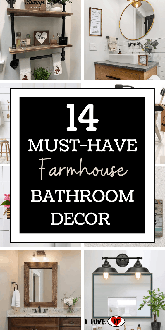 14 Farmhouse Bathroom Decor Ideas You Must See - I Luve It