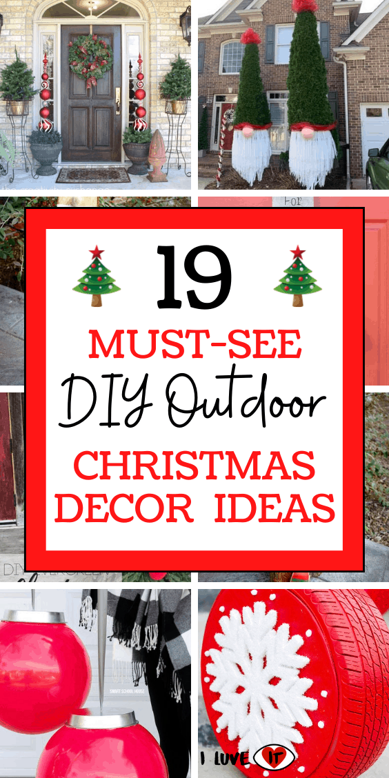 19 Amazing Diy Outdoor Christmas Decor Ideas I Luve It - Simple Outdoor Christmas Decorations Ideas