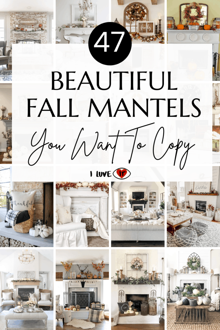 47 Beautiful Fall Mantel Decorating Ideas You Want To Copy - I Luve It