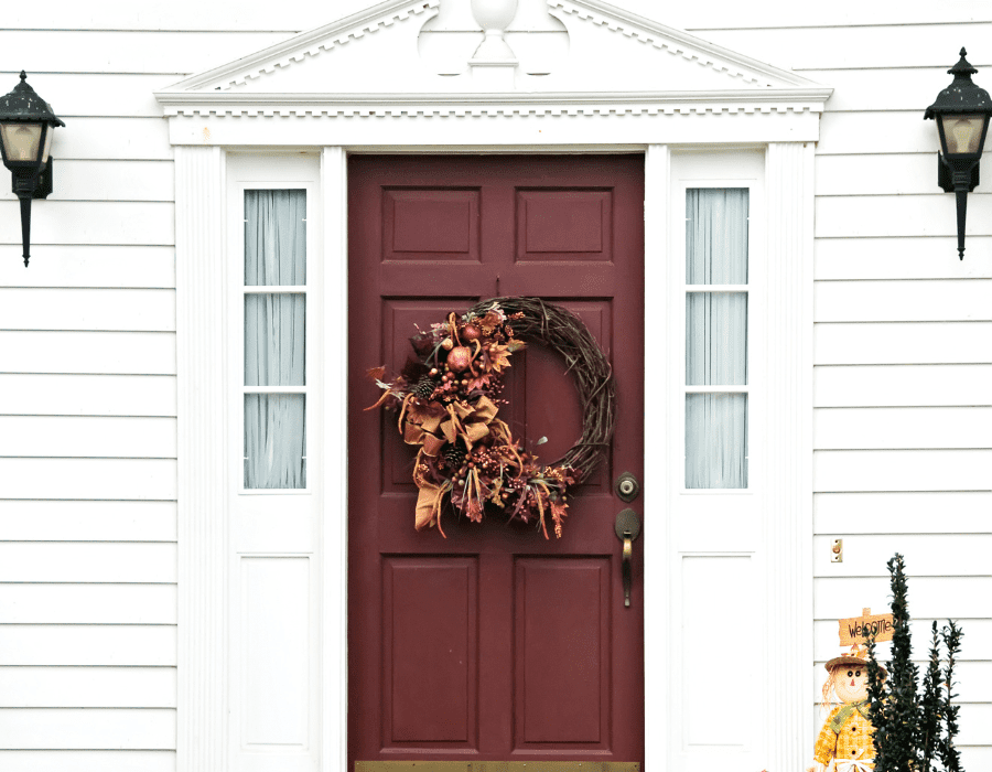 38 Cheap & Easy Dollar Tree Fall Wreaths For Front Door - I Luve It