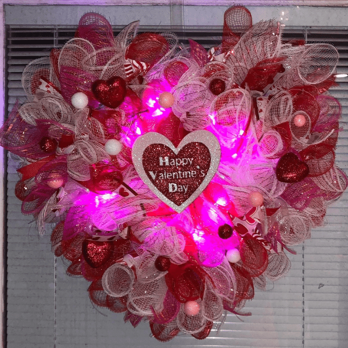 valentines day wreath