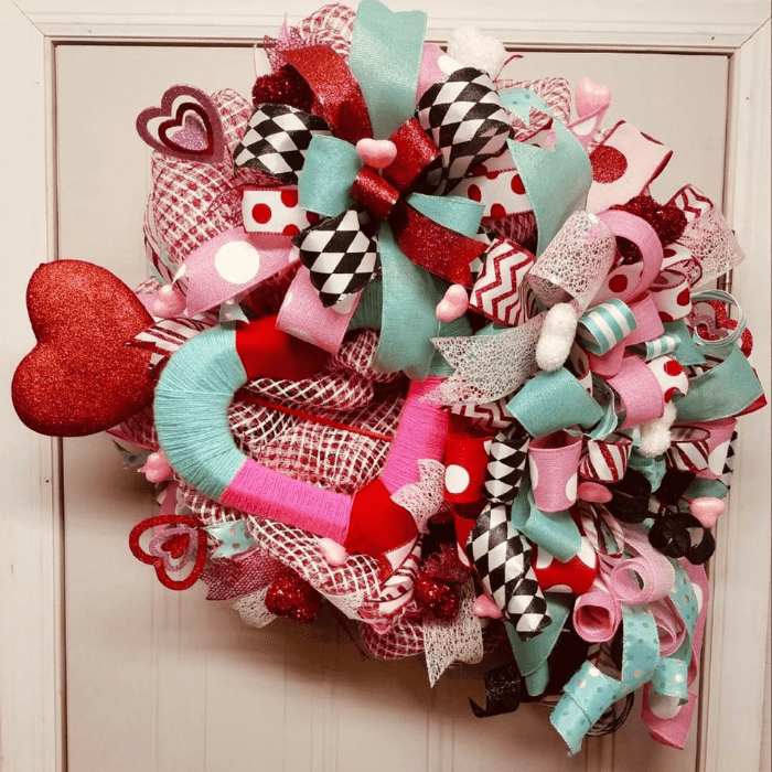 valentines day wreath