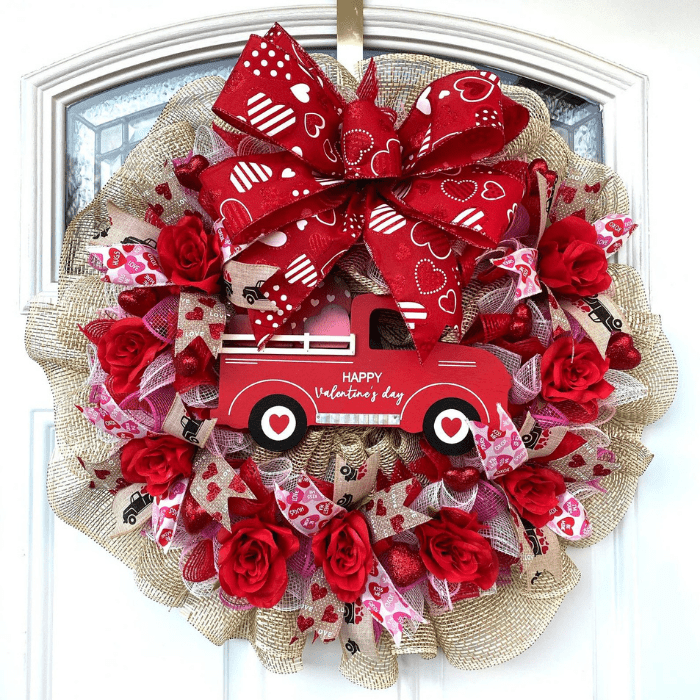 valentines day wreath