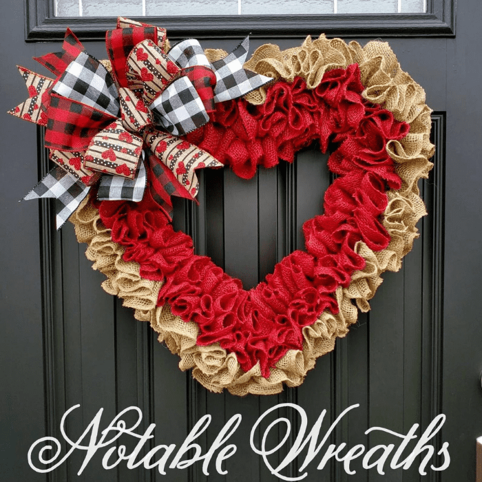 valentines day wreath for front door