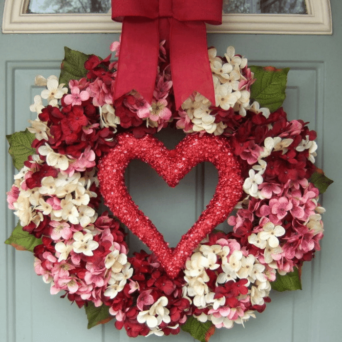 valentines day wreath