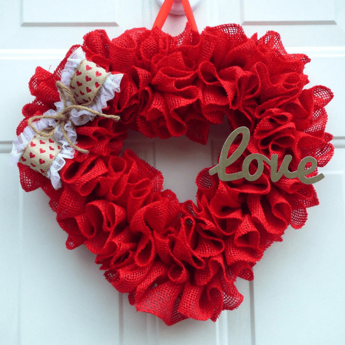 valentines day wreath