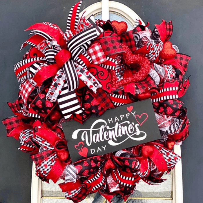 valentines day wreath