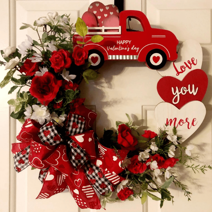 valentines day wreath