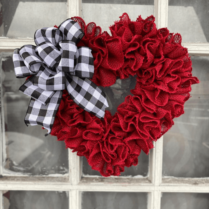 valentines day wreath for front door