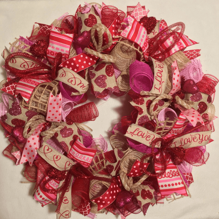 valentines day wreath