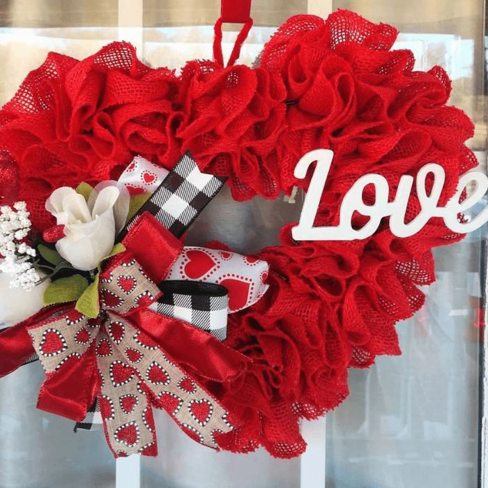 valentines day wreath