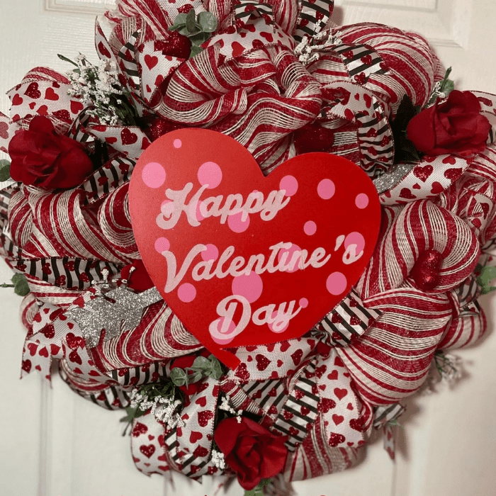 valentines day wreath