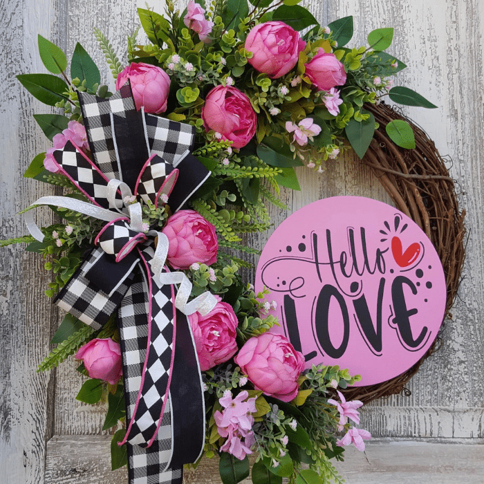 valentines day wreath