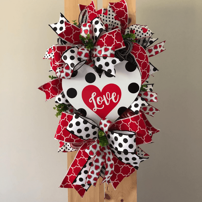 valentines day wreath