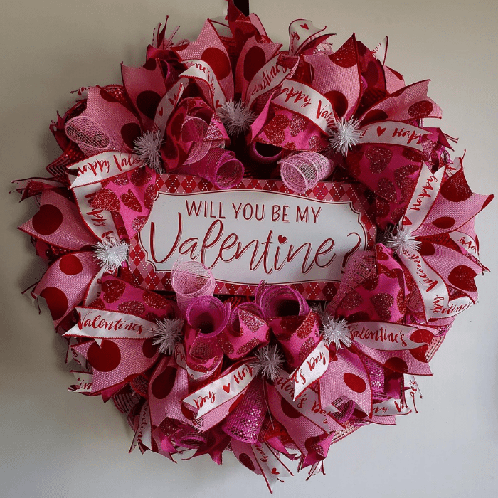 valentines day wreath