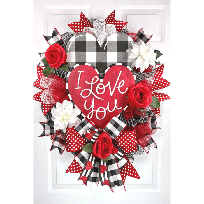 valentines day wreath