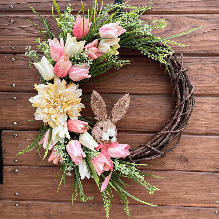 easter spring wreath