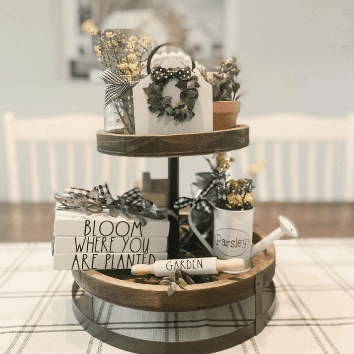 55 Beautiful Tiered Tray Spring Decor Ideas For the Home - I Luve It