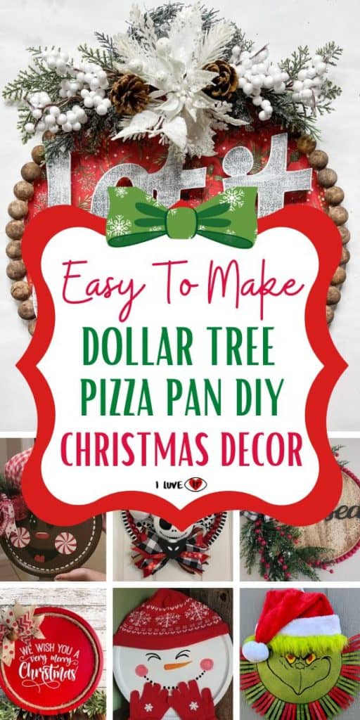 55 Dollar Tree Pizza Pan DIY Christmas Decor Ideas I Luve It