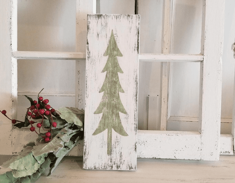 christmas tree sign