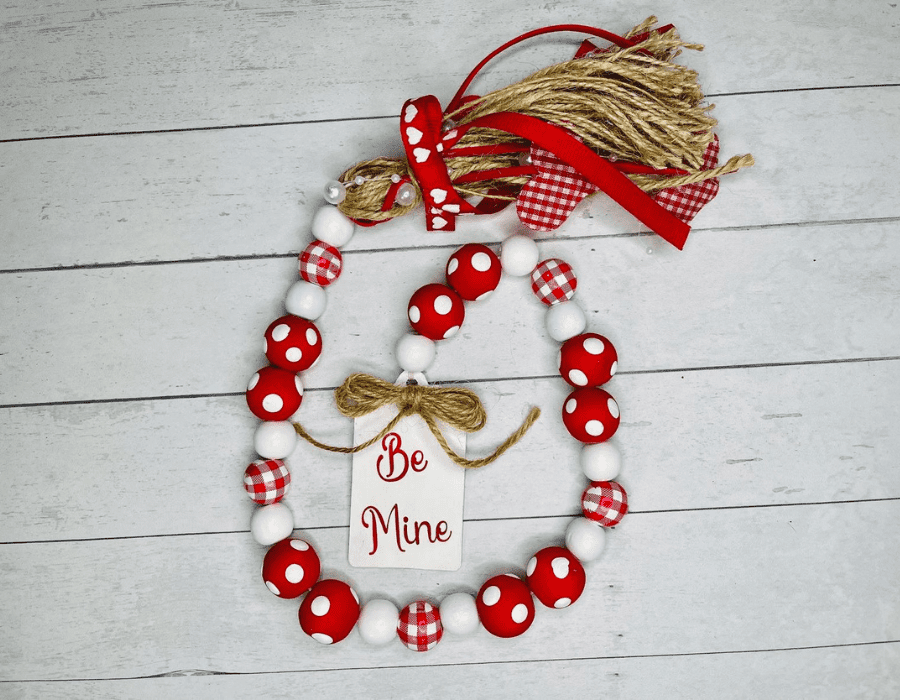 farmhouse valentine beads