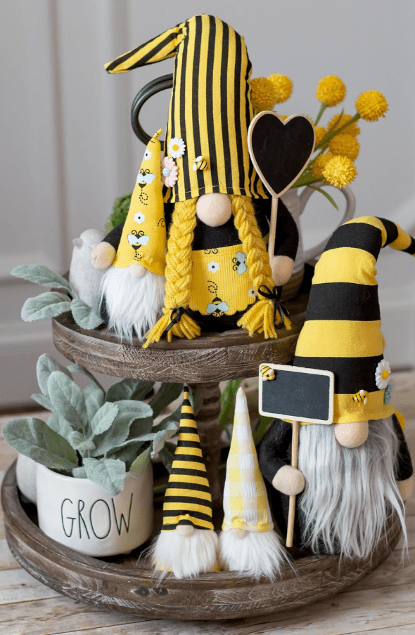 easter spring bee gnomes