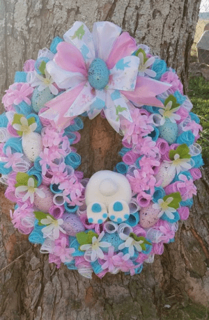 100 Cute and Easy Dollar Tree DIY Easter Wreaths - I Luve It