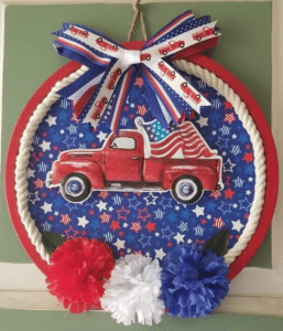 26 Dollar Tree Pizza Pan Diy 4th Of July Wreaths - I Luve It