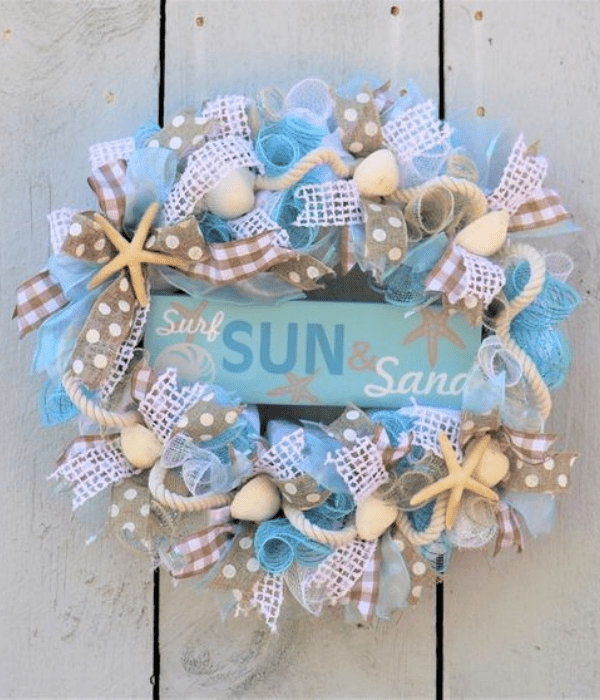 dollar tree summer wreath