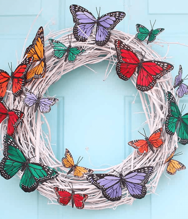 butterfly summer wreath
