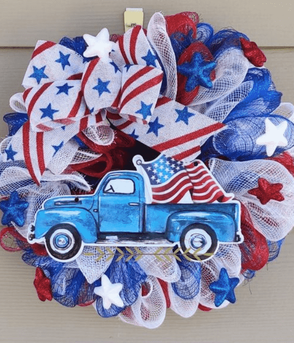 patriotic summer wreath