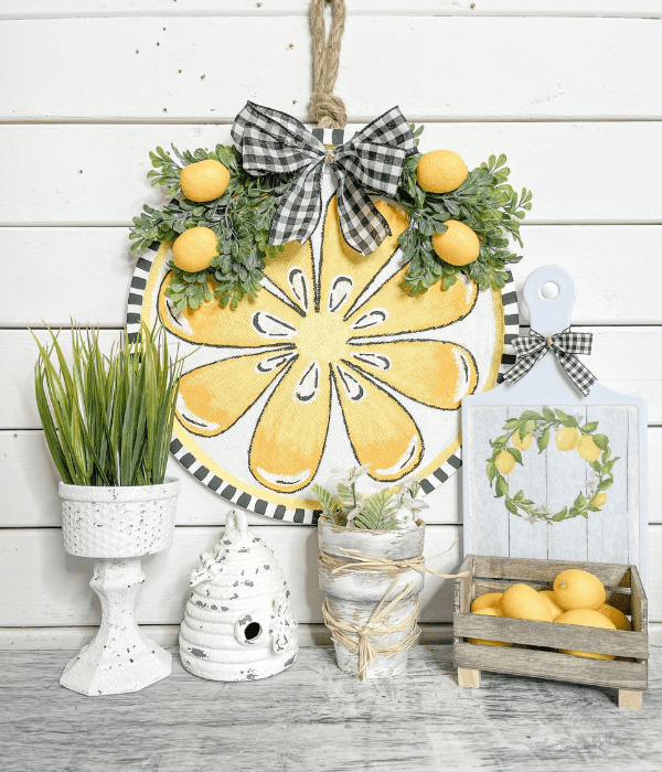 summer wreath lemon