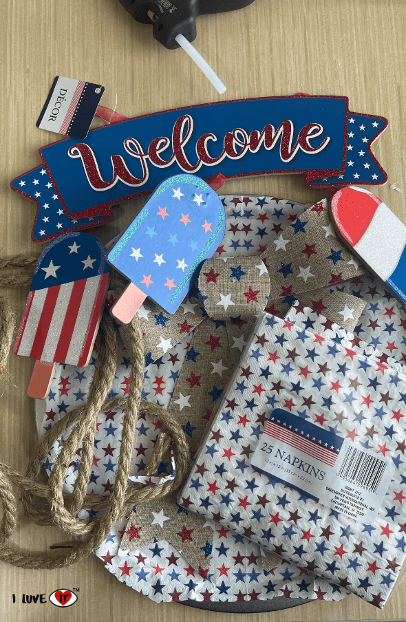 4th of July wreath supplies