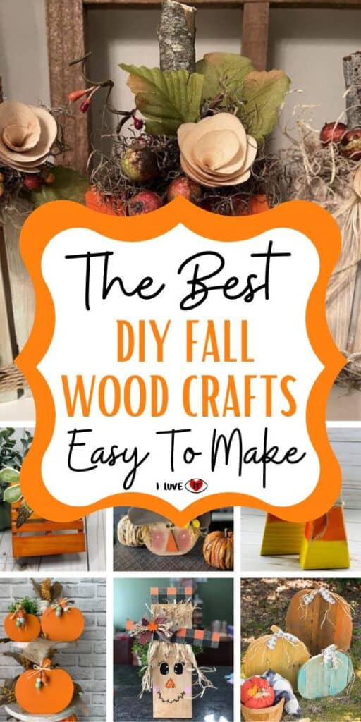 32 Adorable DIY Fall Wood Crafts - I Luve It