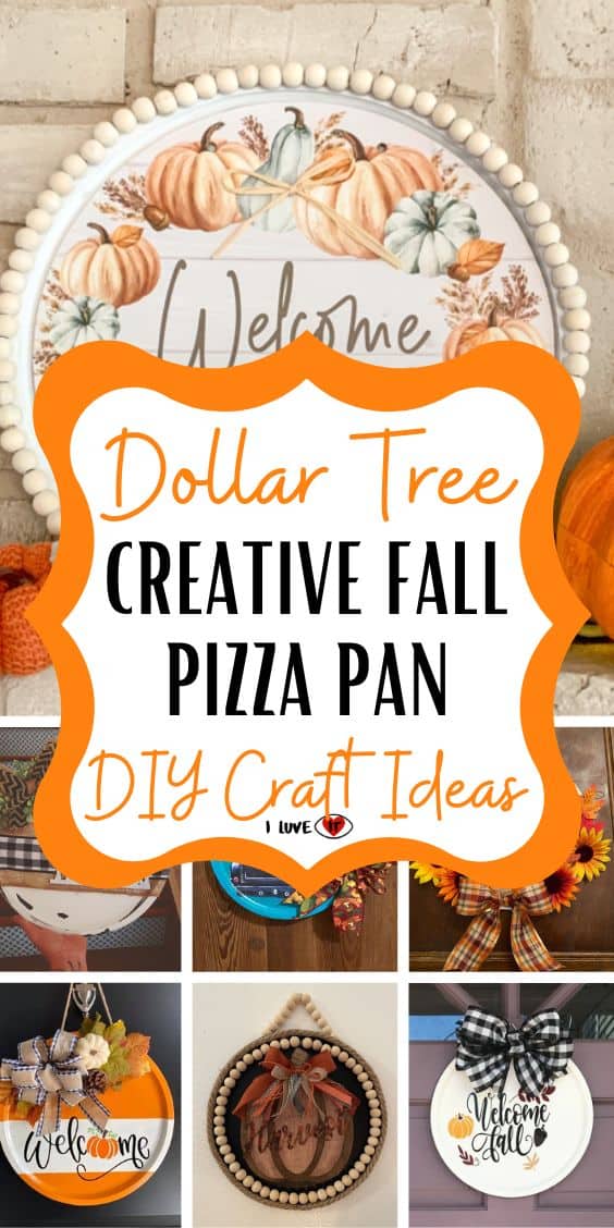 fall pizza pan crafts diy dollar tree