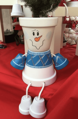 32 Adorable Snowman Clay Pot Crafts You Will Love - I Luve It
