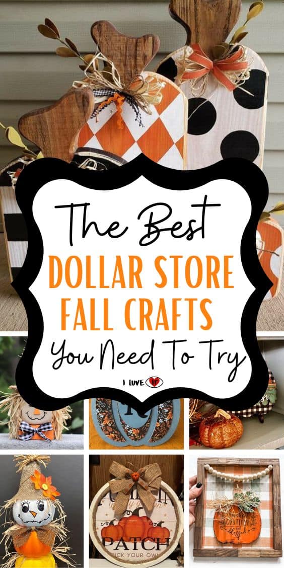 30 Easy To Make DIY Dollar Store Fall Crafts - I Luve It