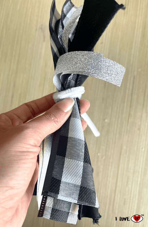 snowman ribbon craft