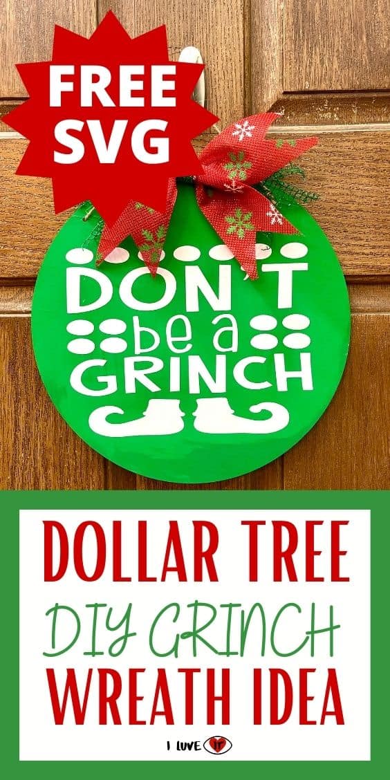 diy grinch Christmas wreath