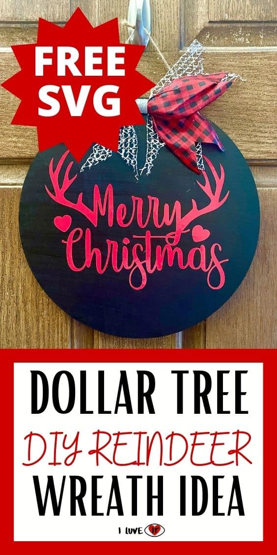 reindeer merry christmas wreath diy