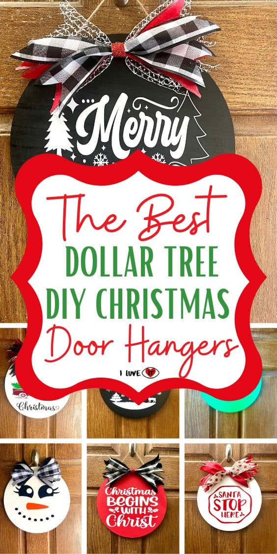 diy christmas door hanger