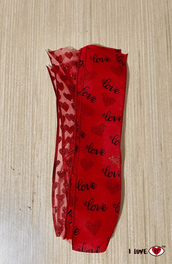 red valentine ribbon