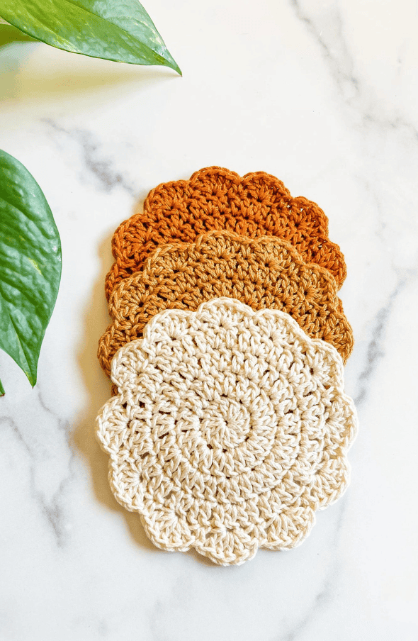 crochet coaster