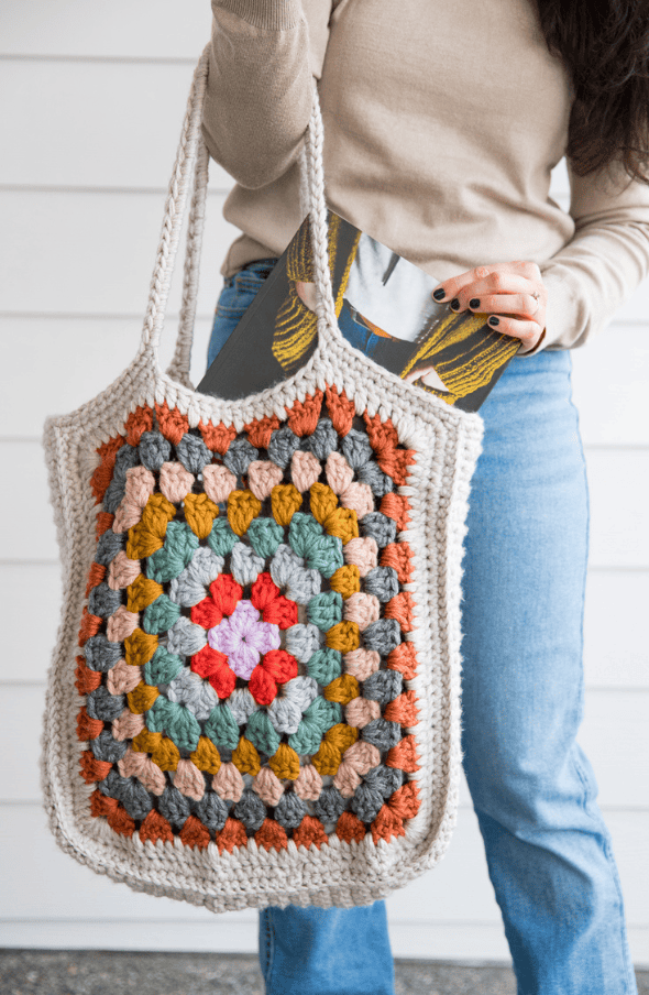 granny square crochet bag