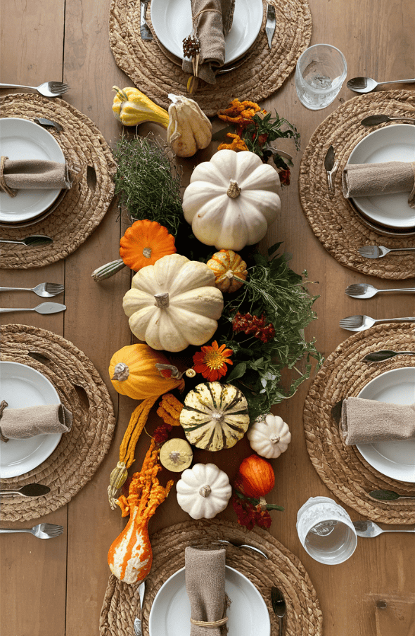 nature fall table setting