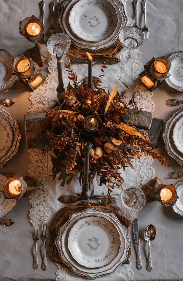 vintage fall table