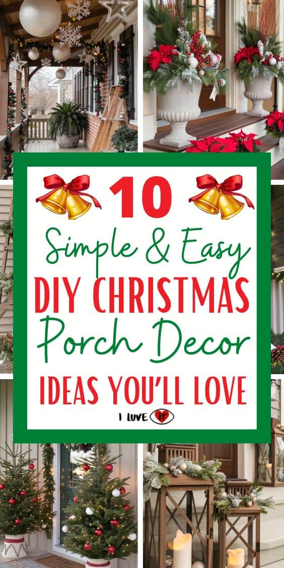 Christmas porch decorartions