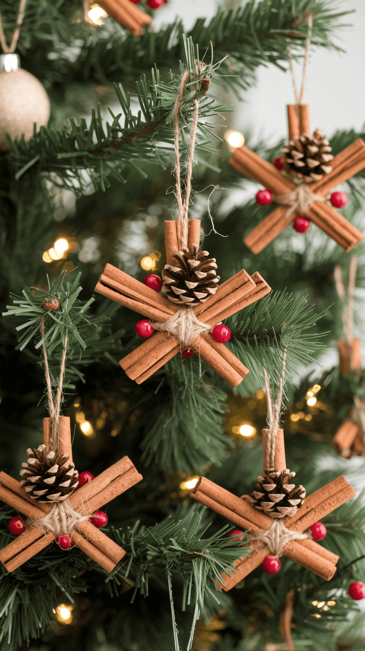 diy cinnamon stick ornaments