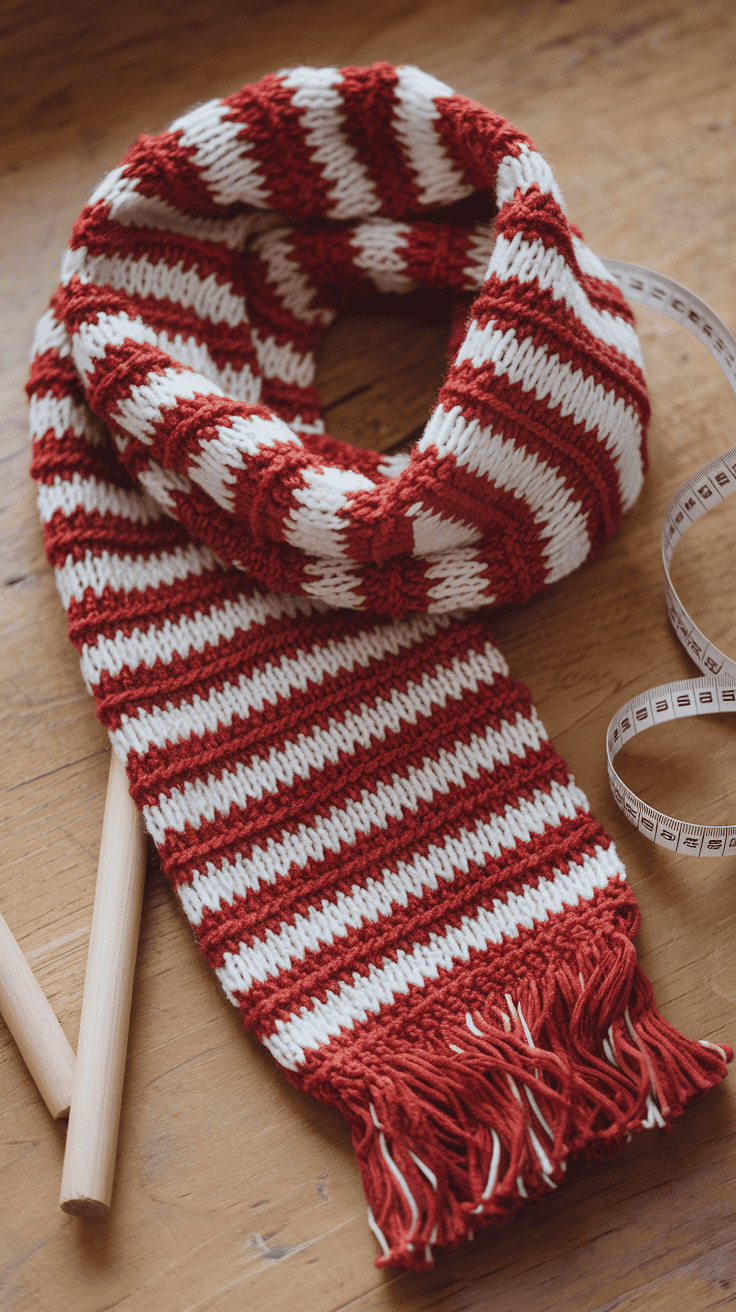 diy christmas scarf